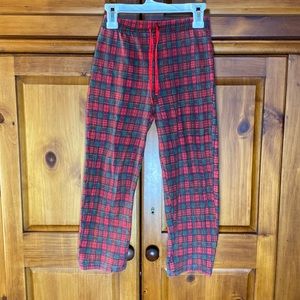 Boys Plaid Christmas Pajama Bottoms